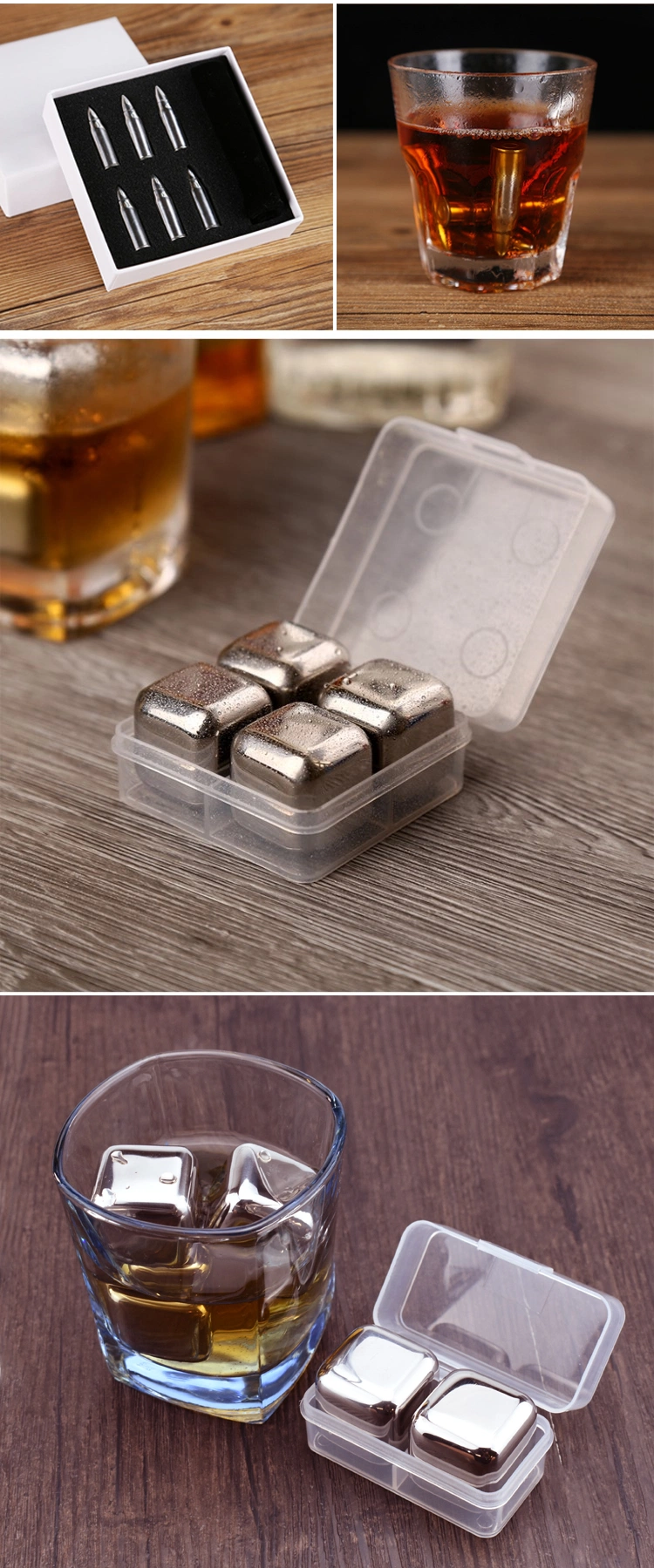 OEM Reusable Crystal Wine Whiskey Stones Ice Cube